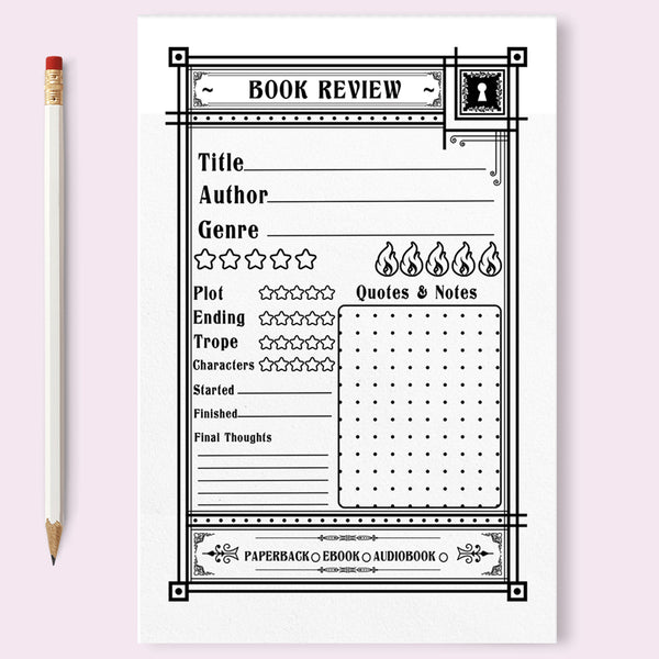 Book Review Notepad