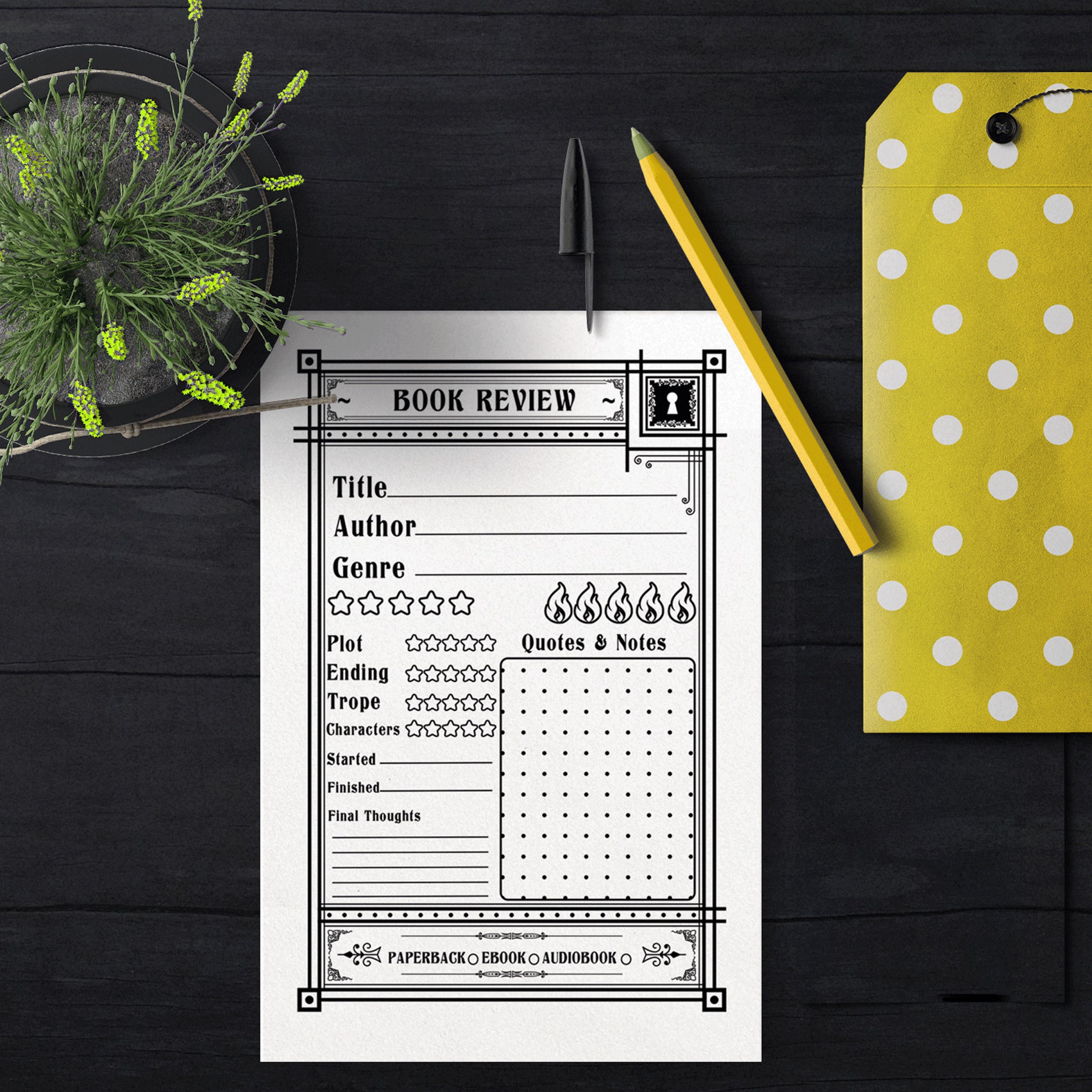 Book Review Notepad – Hello Bluestocking