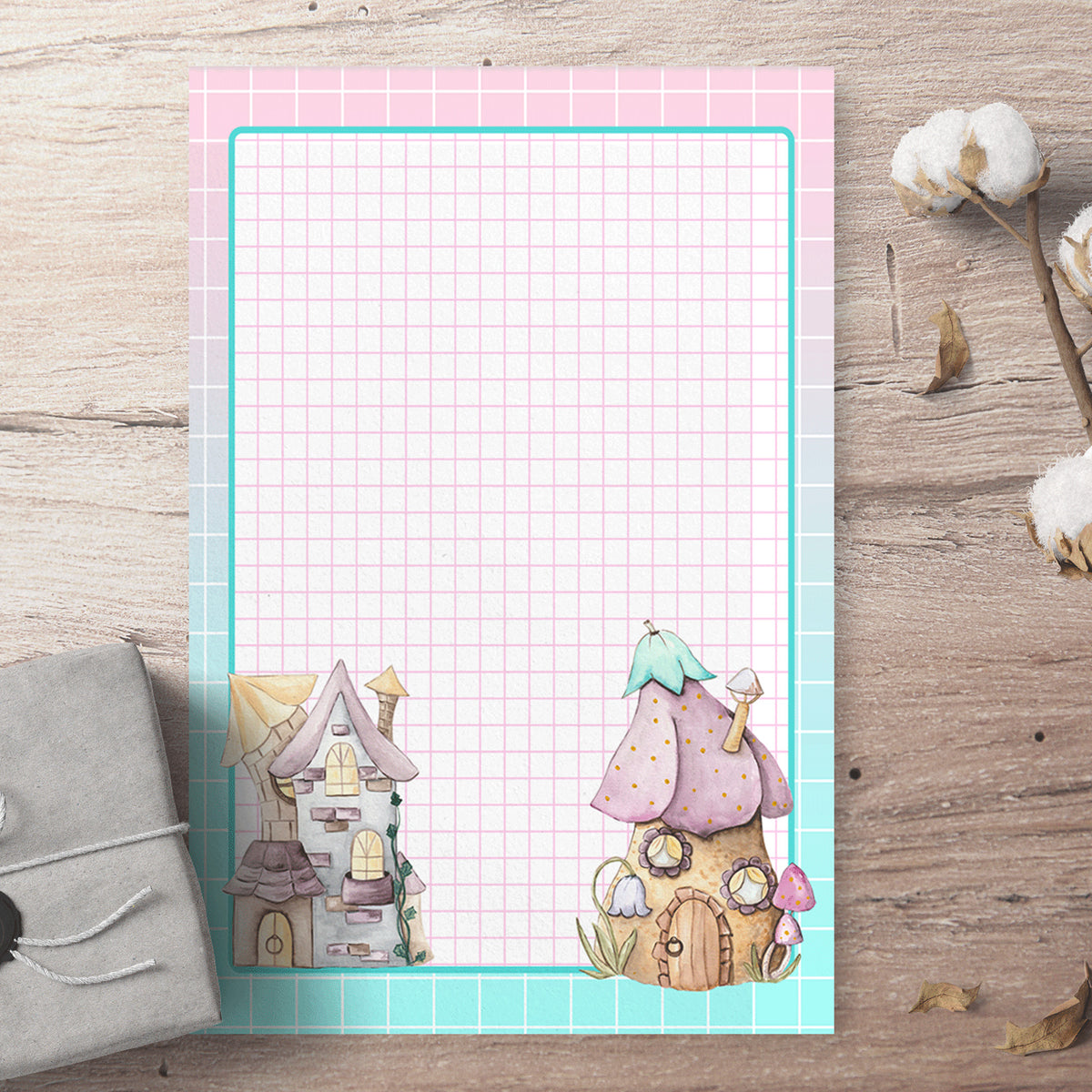 Fairy Houses Notepad