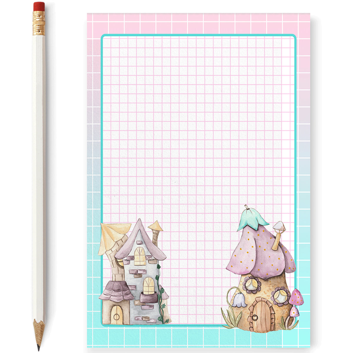 Fairy Houses Notepad