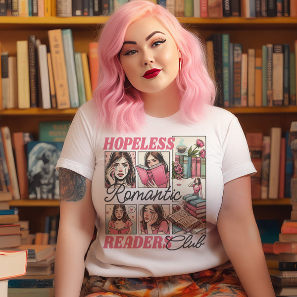 Hopeless Romantic Readers Club Unisex T-Shirt