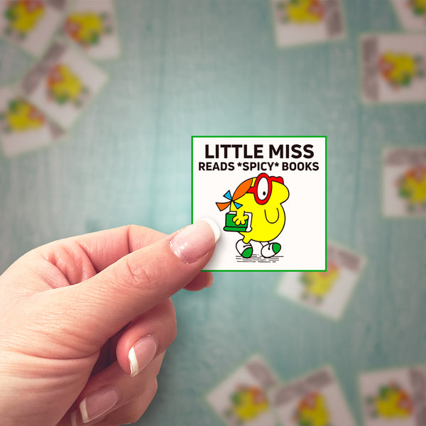 Little Miss Reads Spicy Books Vinyl Sticker