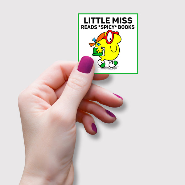 Little Miss Reads Spicy Books Vinyl Sticker