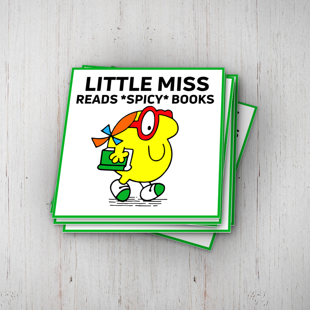 Little Miss Reads Spicy Books Vinyl Sticker