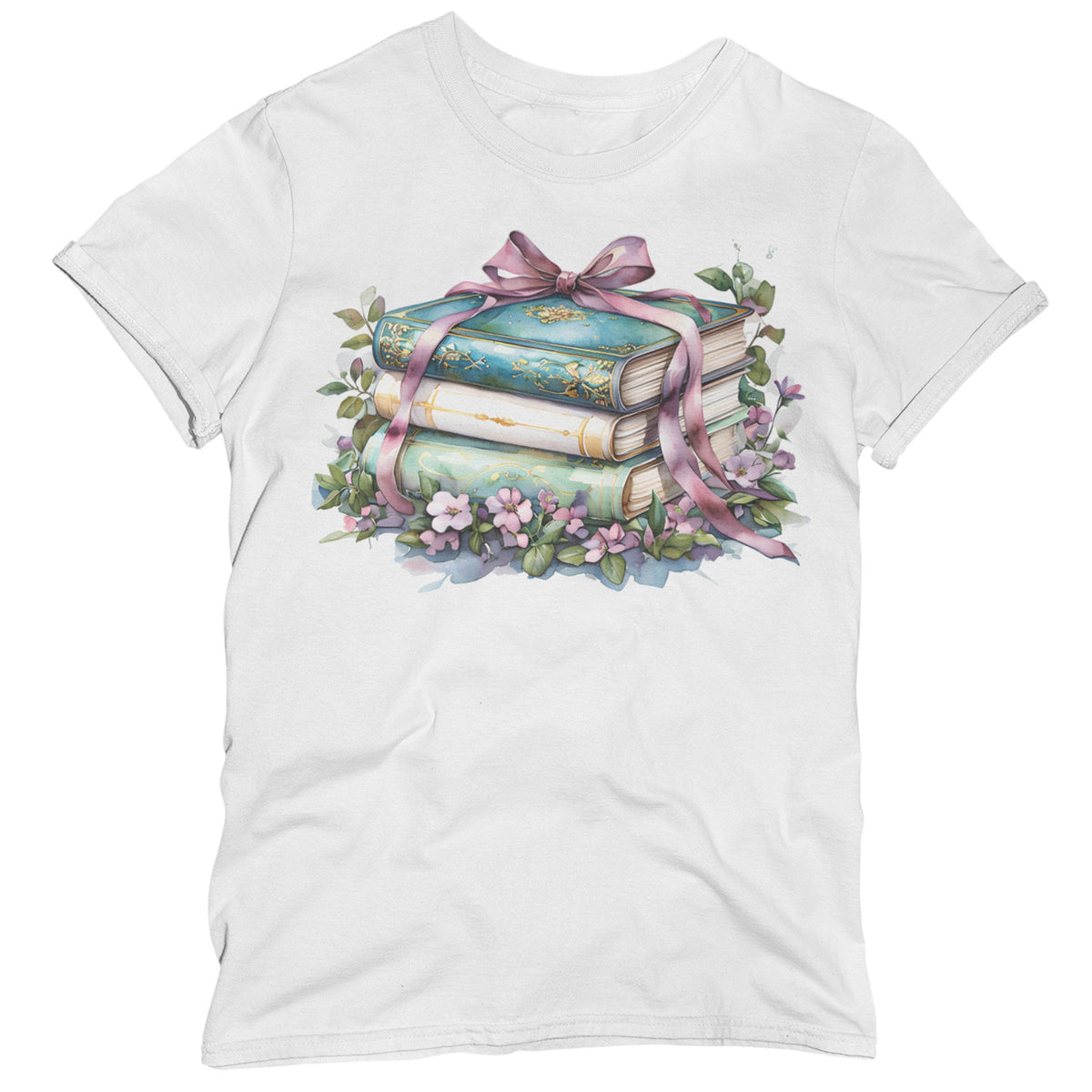 Pretty Pastel Bookstack Unisex T-Shirt