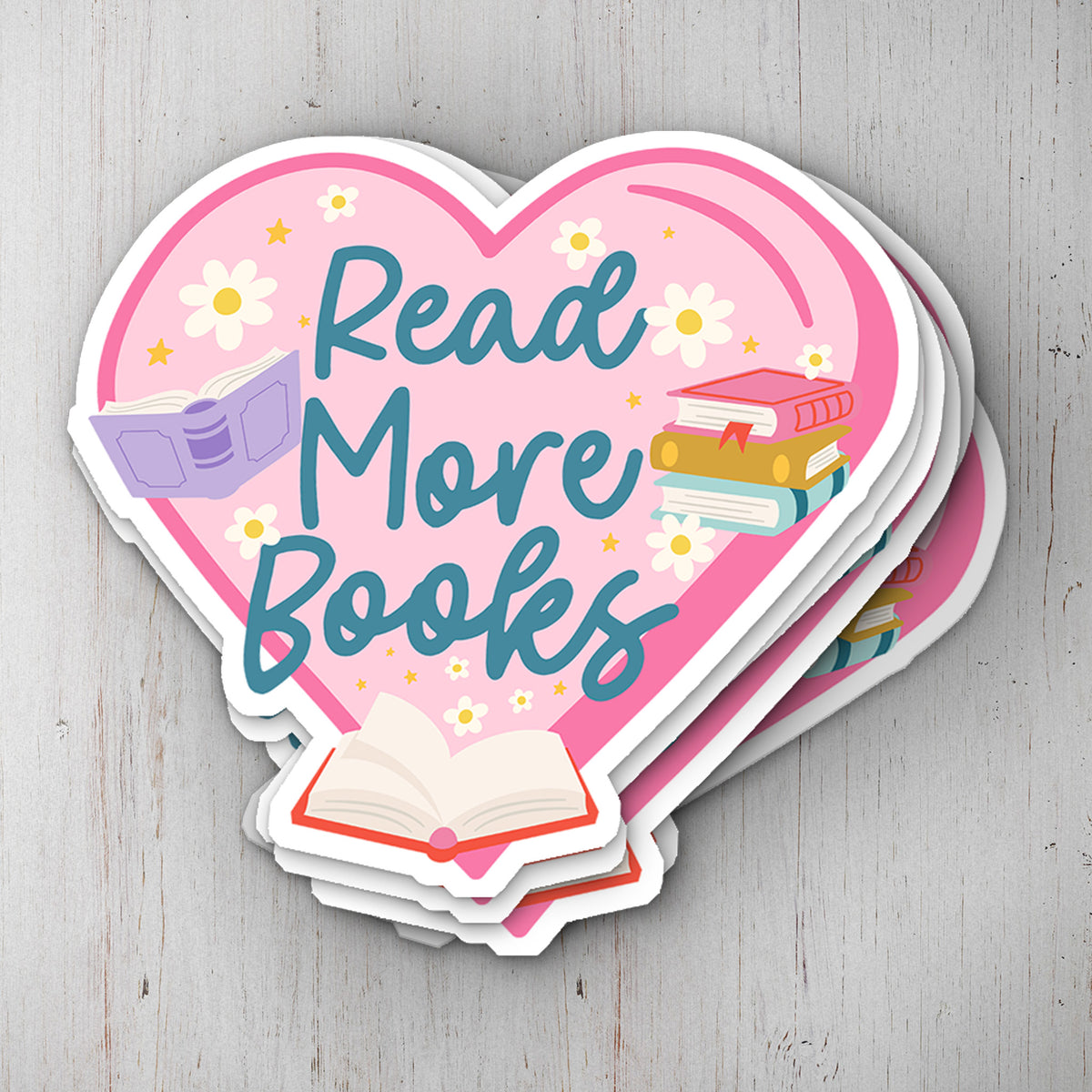 Read More Books Vinyl Sticker