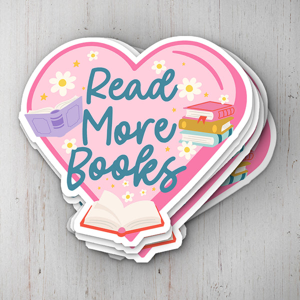 Read More Books Vinyl Sticker