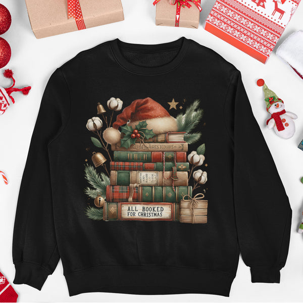All Booked For Christmas Unisex Sweatshirt