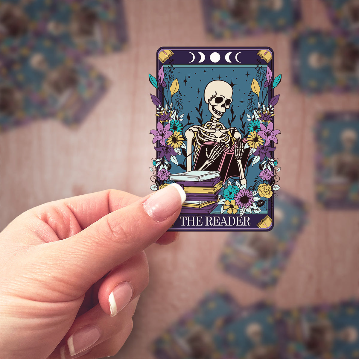 The Reader Sticker The Reader Vinyl Sticker – Hello Bluestocking