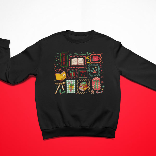 Boho All Booked For Christmas Unisex Sweatshirt