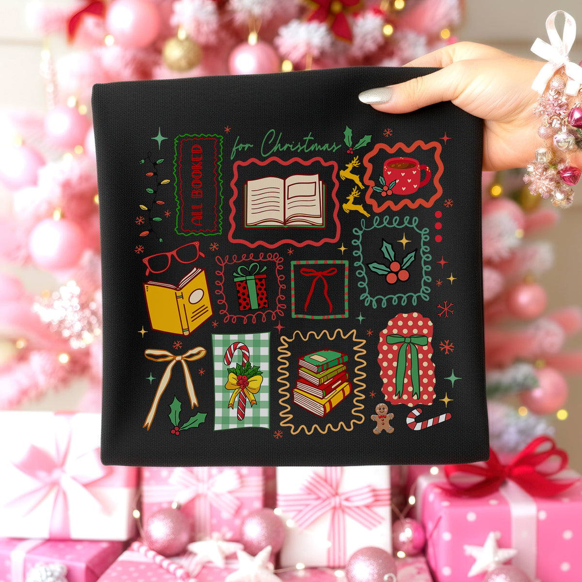 Boho All Booked For Christmas Unisex T-Shirt