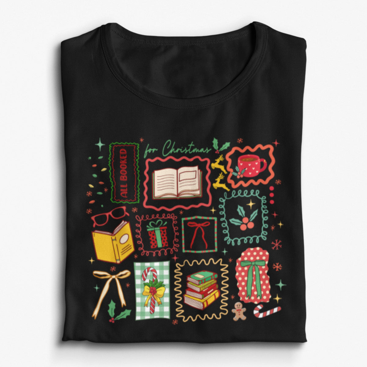 Boho All Booked For Christmas Unisex T-Shirt