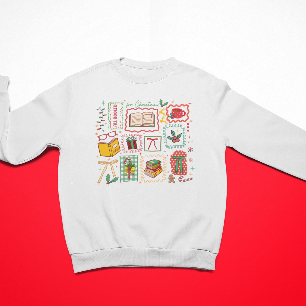 Boho All Booked For Christmas Unisex Sweatshirt