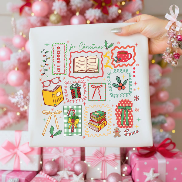 Boho All Booked For Christmas Unisex T-Shirt