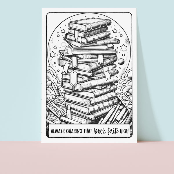 Bookish Coloring Poster Kit 11"x17" - Chasing That Book Fair High