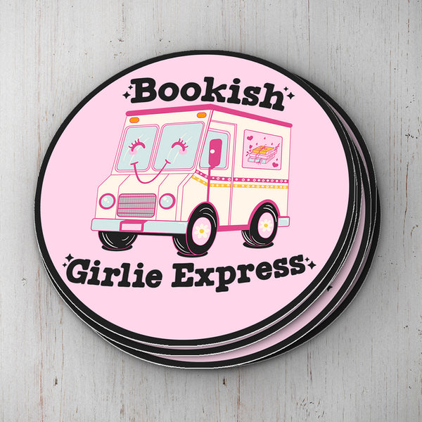 Bookish Girlie Express Vinyl Sticker