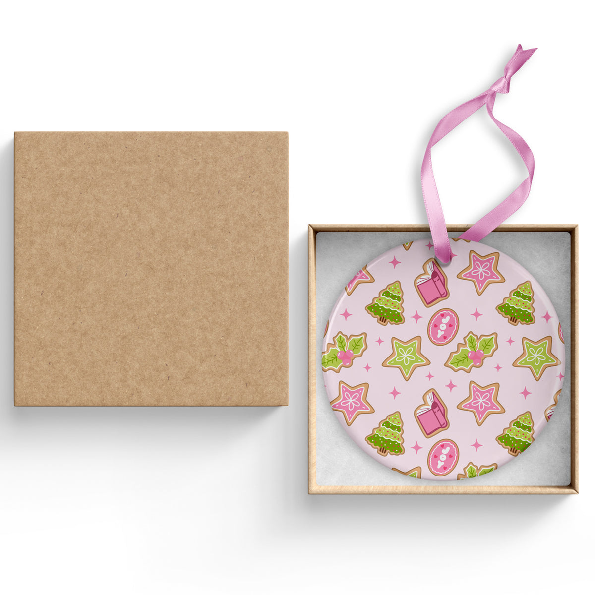 Bookish Joy Ceramic Ornament