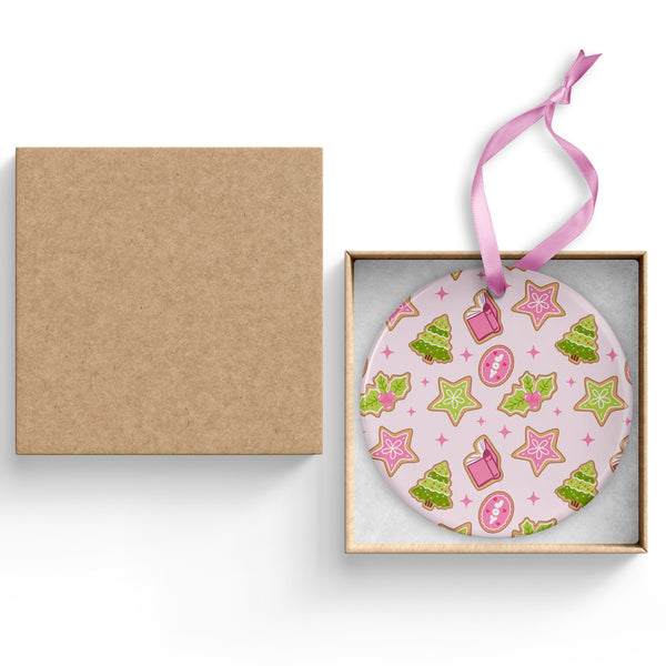 Bookish Joy Ceramic Ornament