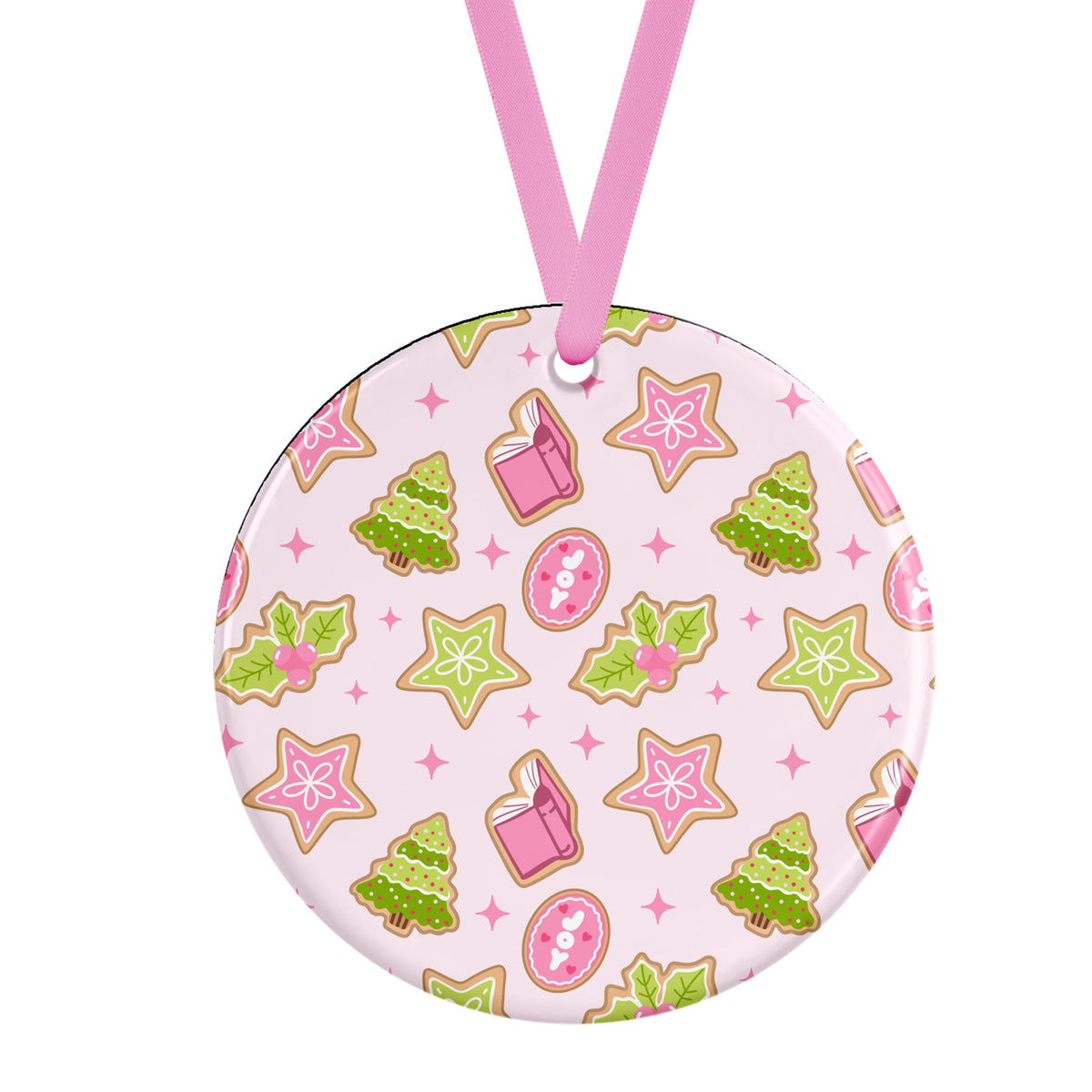 Bookish Joy Ceramic Ornament