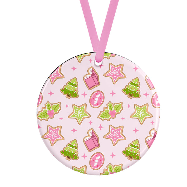 Bookish Joy Ceramic Ornament