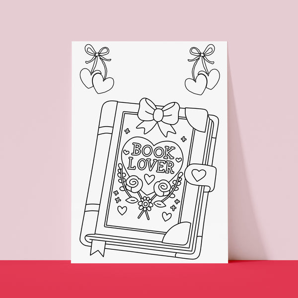 Bookish Coloring Poster Kit 11"x17" - Book Lover