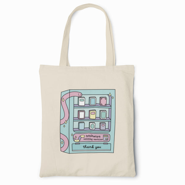 Bookworm Vending Machine Tote Bag