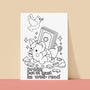 Bookish Coloring Poster Kit 11"x17" - Broke But At Least I'm Well Read