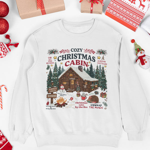 Cozy Christmas Cabin Unisex Sweatshirt