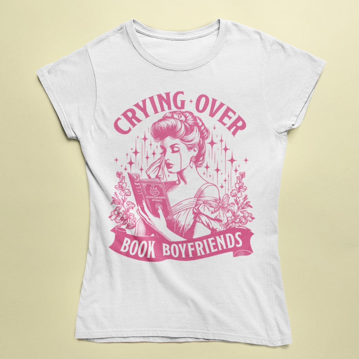 Crying Over Book Boyfriends Unisex T-Shirt