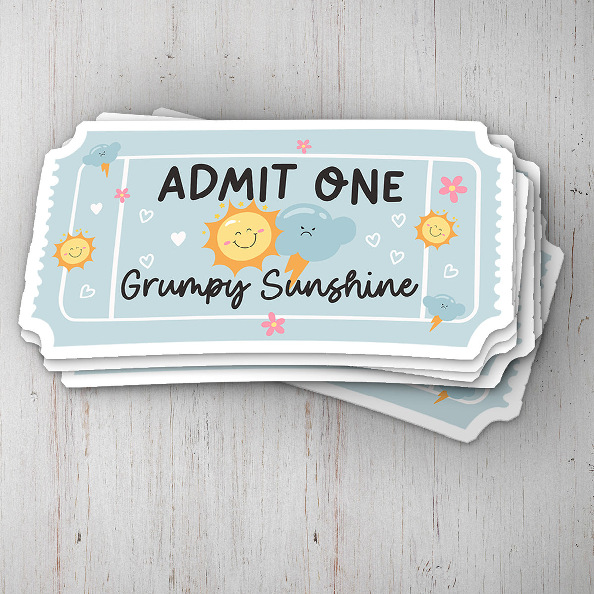 Grumpy Sunshine Vinyl Sticker