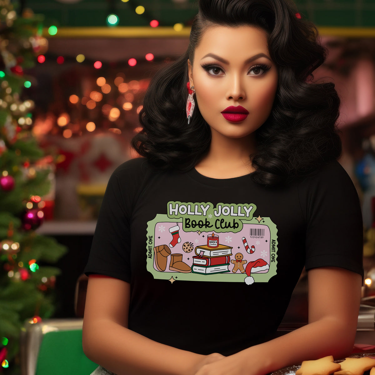 Holly Jolly Book Club Unisex T-Shirt