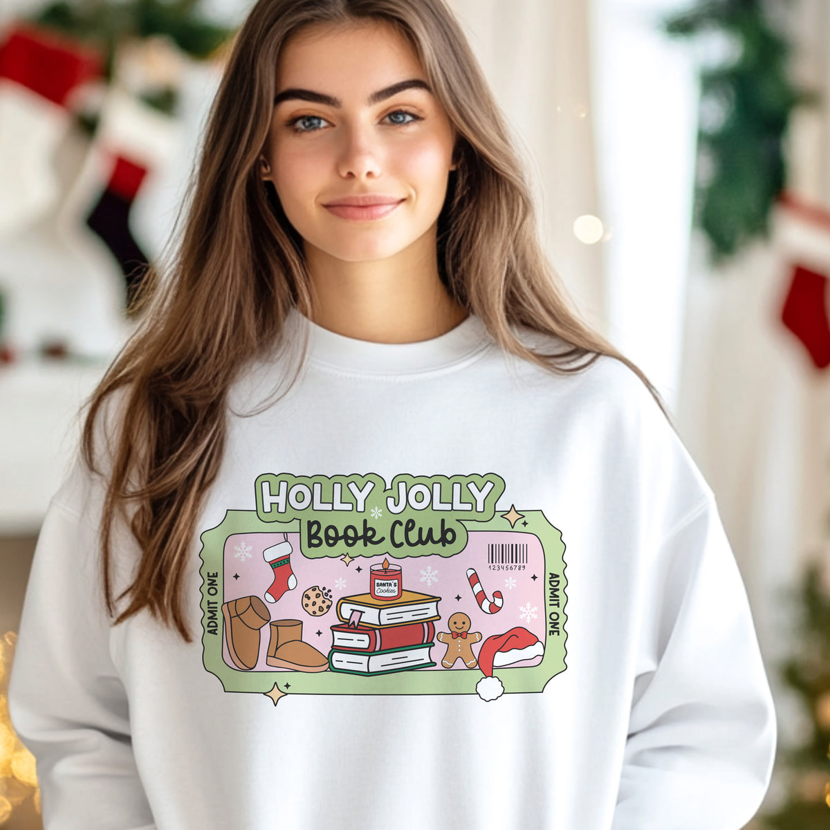 Holly Jolly Book Club Unisex Sweatshirt