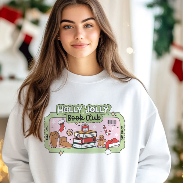 Holly Jolly Book Club Unisex Sweatshirt