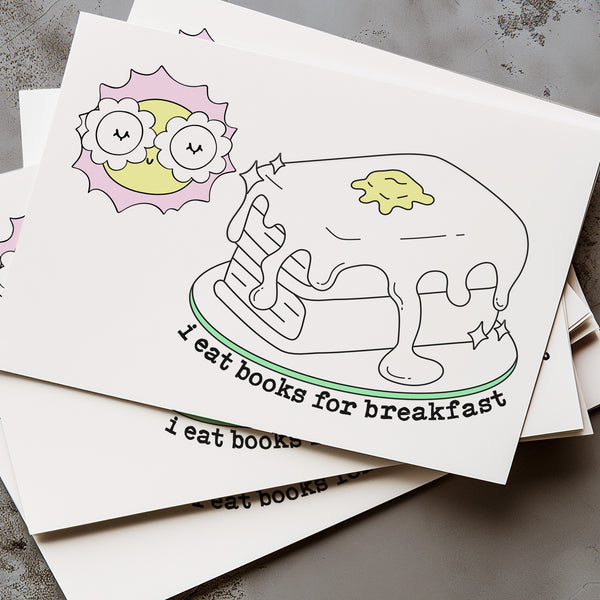 Bookish Coloring Poster Kit 11"x17" - I Eat Books For Breakfast