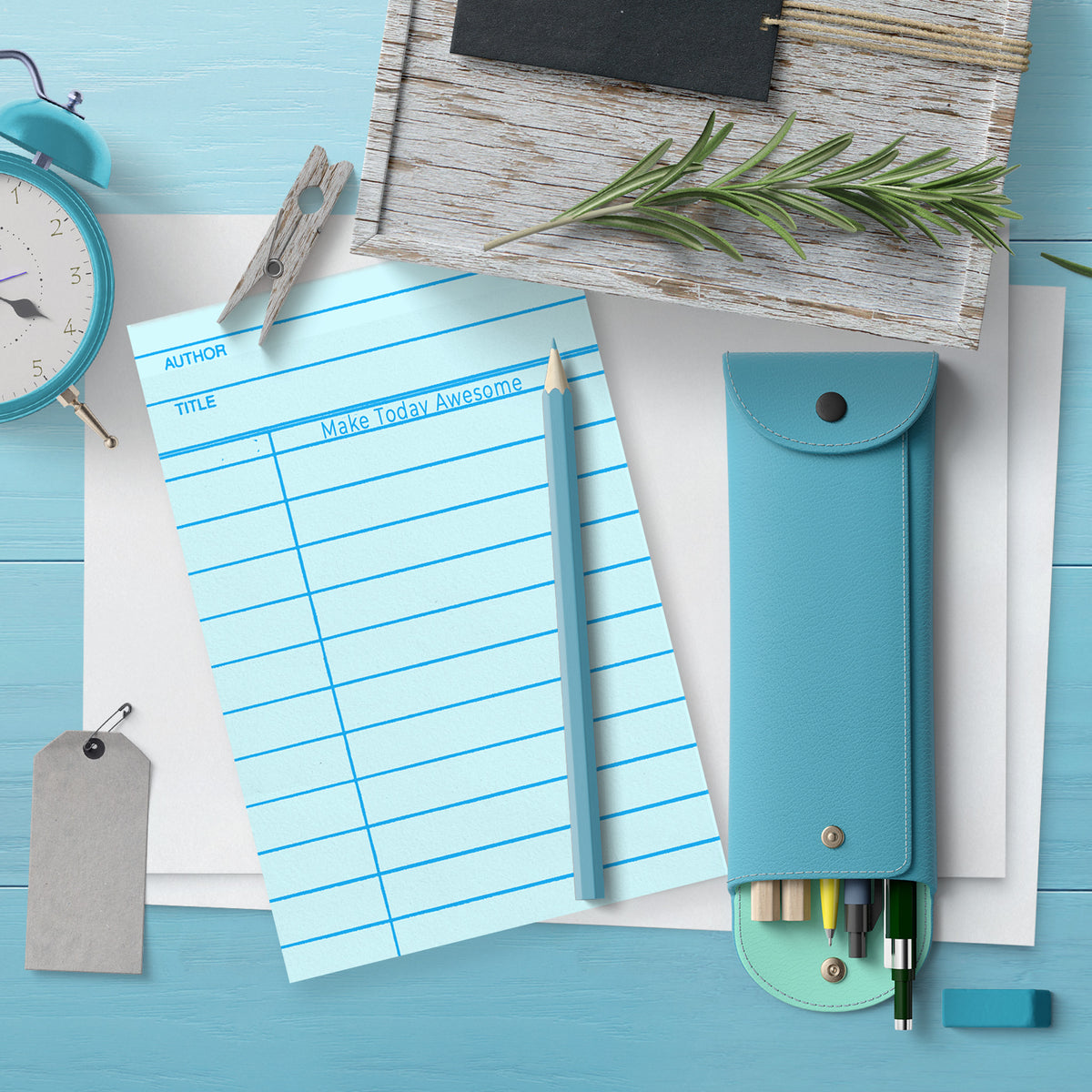 Library Card Notepad – Hello Bluestocking