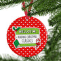 Reading Christmas Classics Ceramic Ornament