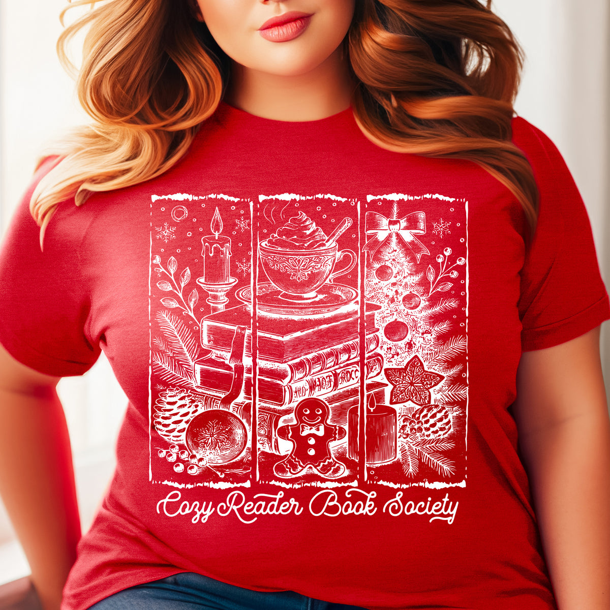 Cozy Reader Book Society Unisex T-Shirt