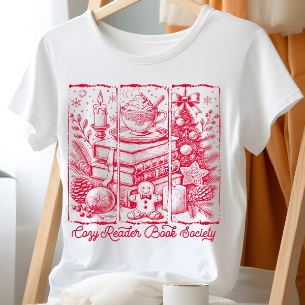 Cozy Reader Book Society Unisex T-Shirt