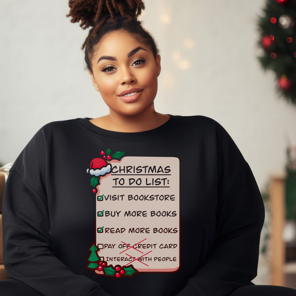 Christmas To Do List Sweatshirt